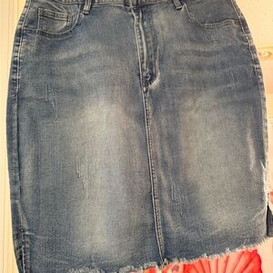 SHEIN Curve 1XL Denim skirt
